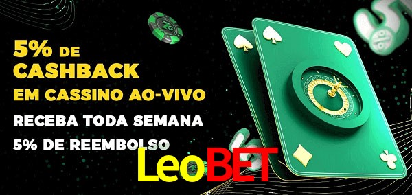 Promoções do cassino ao Vivo Leobet